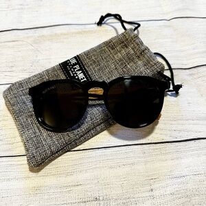 Blue Planet Black and Walnut Wood Sunglasses​​​​​​